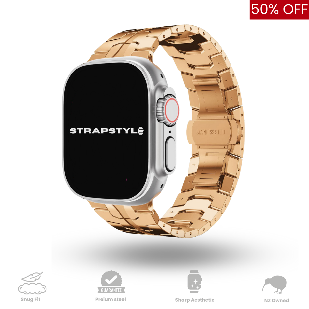 Titanium Orange Apple Watch Strap