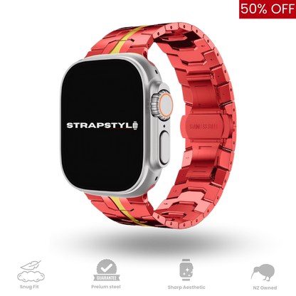 Titanium Orange Apple Watch Strap