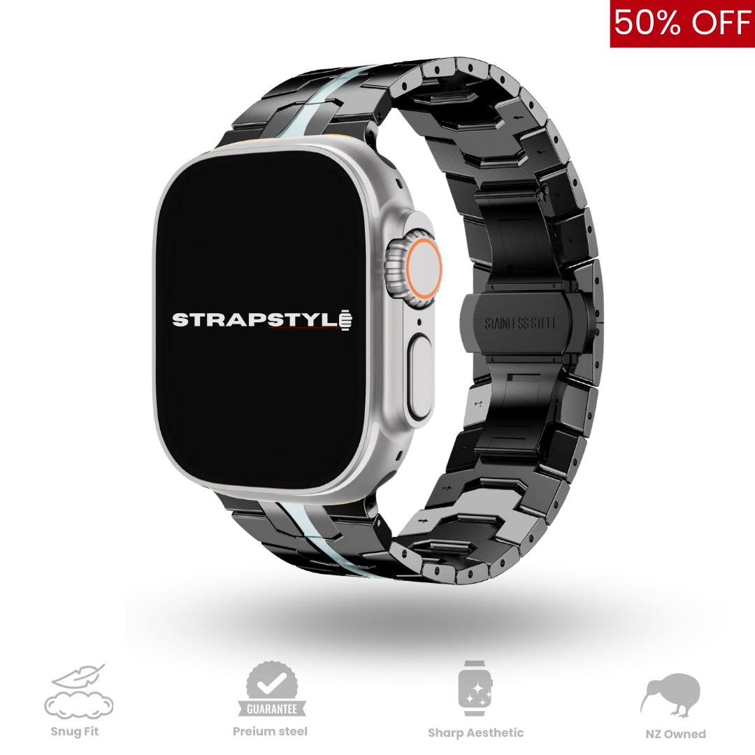 Titanium Orange Apple Watch Strap