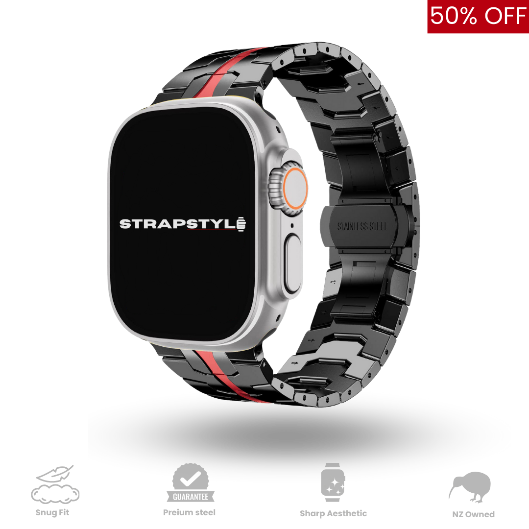 Titanium Orange Apple Watch Strap