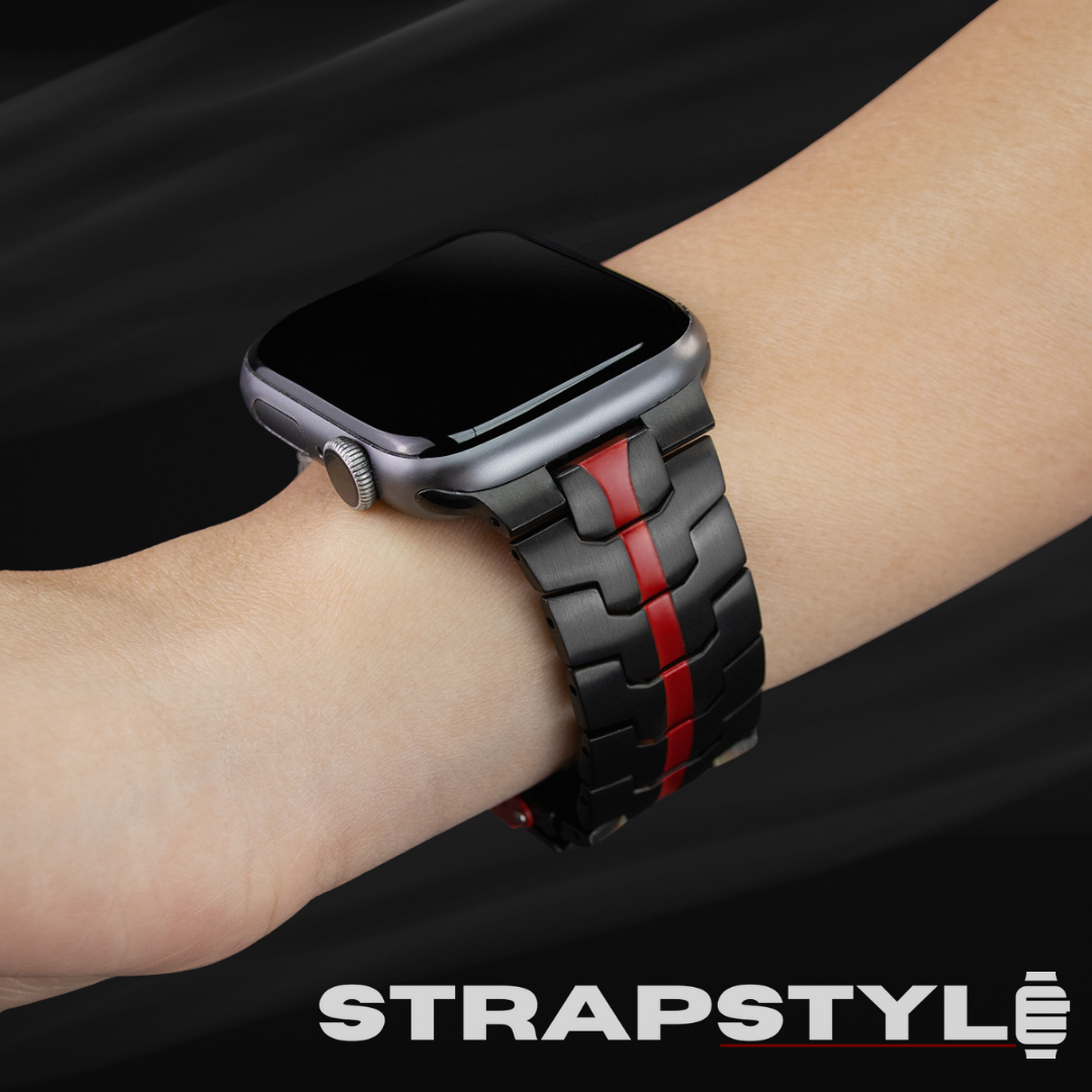 Titanium Orange Apple Watch Strap