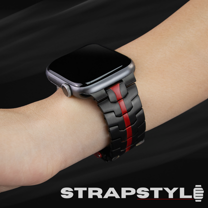 Titanium Orange Apple Watch Strap