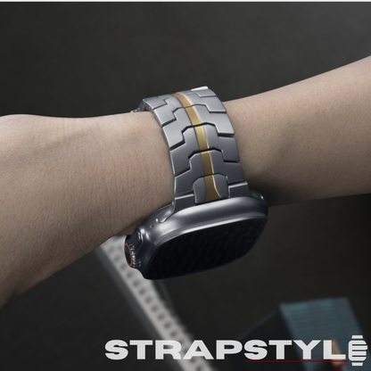 Titanium Orange Apple Watch Strap