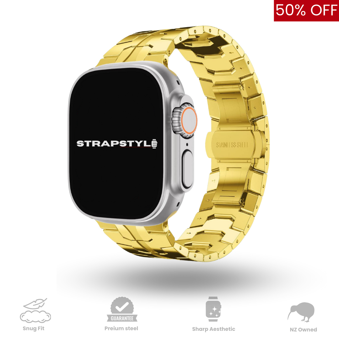 Titanium Orange Apple Watch Strap
