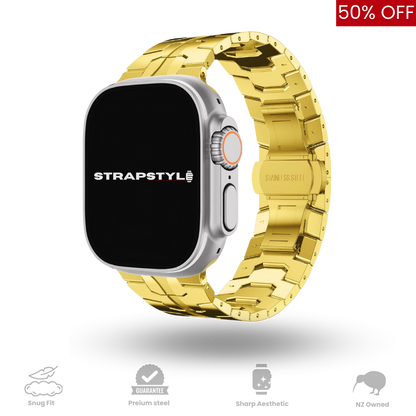 Titanium Orange Apple Watch Strap