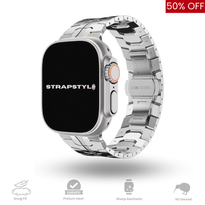 Titanium Orange Apple Watch Strap