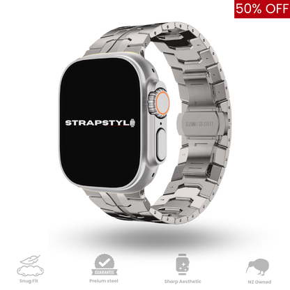 Titanium Orange Apple Watch Strap
