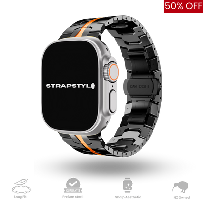 Titanium Orange Apple Watch Strap
